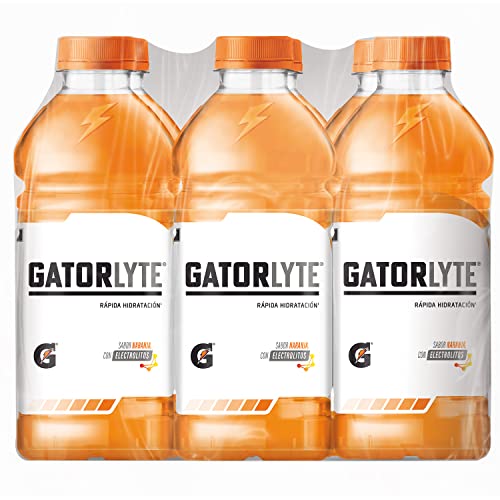 Proteínas, Gatorlyte, Naranja, Bebida con Electrolitos, 6 Pack, 591ml