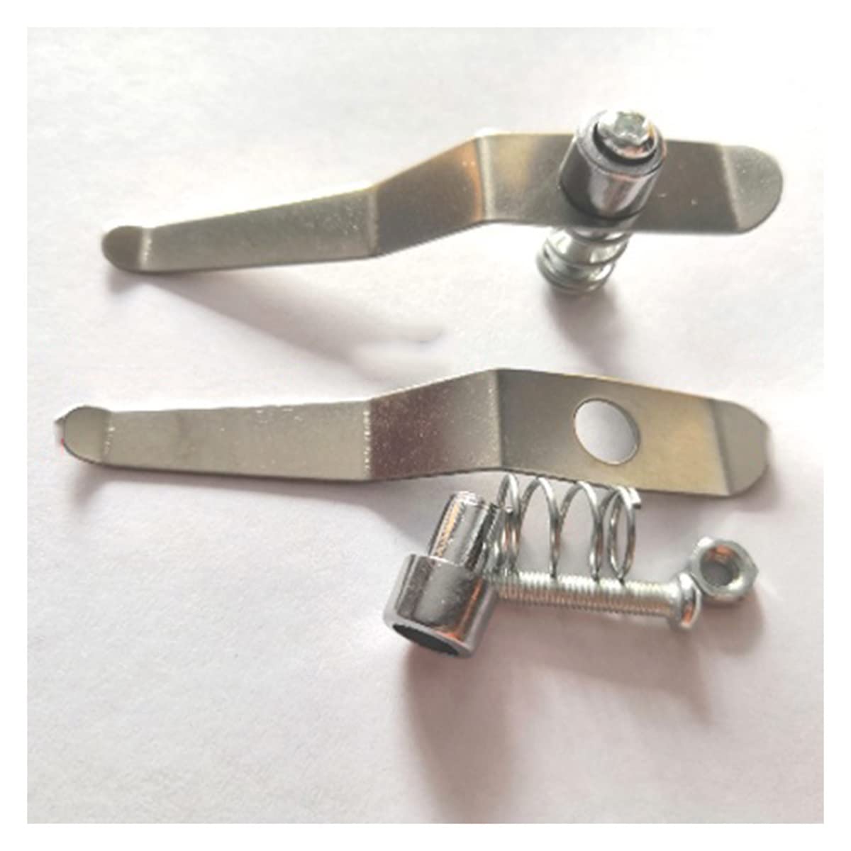 Microscope 2pcs Stereo Biological Microscope Slides Clips Stainless Steel(6.2CM)