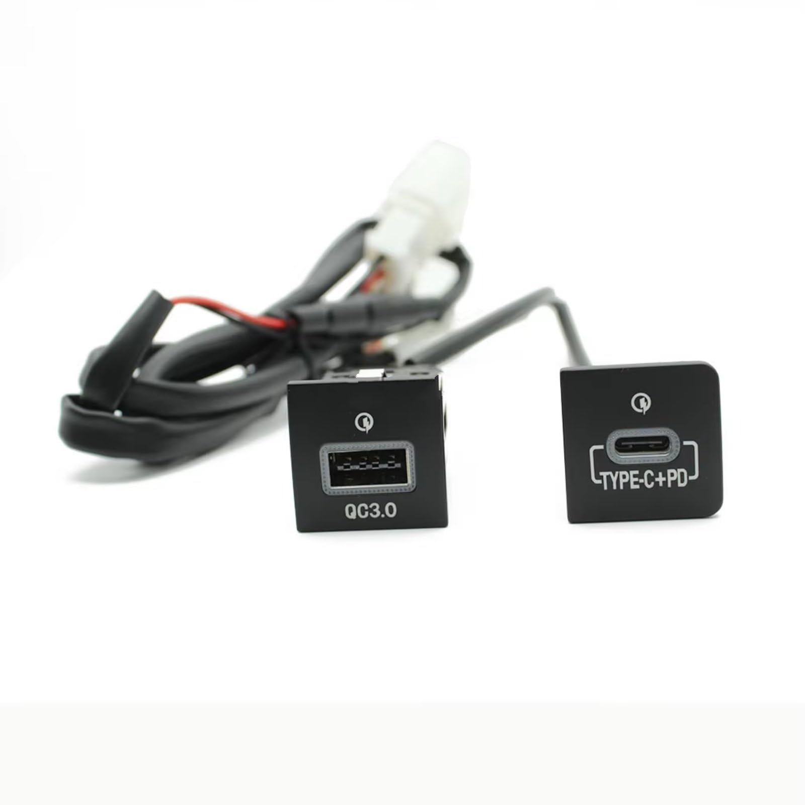 Compatible Con VW Para Golf 6 Para Jetta Para Scirocco Para Touran 12V 24V Doble Toma De Carga USB Adaptador De Corriente QC3.0 PD Puerto USB AUX Jack