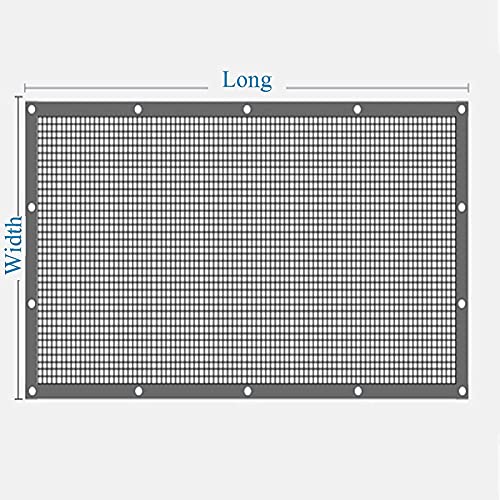 Protección UV total con red de sombra roja de 10 x 10 m con ojales 8