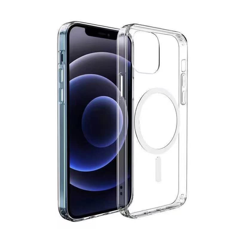 Zore Apple ile uyumlu iPhone 11 Kılıf M-safe Şarj Özellikli Şeffaf Sert PC Zore Embos Kapak Renksiz