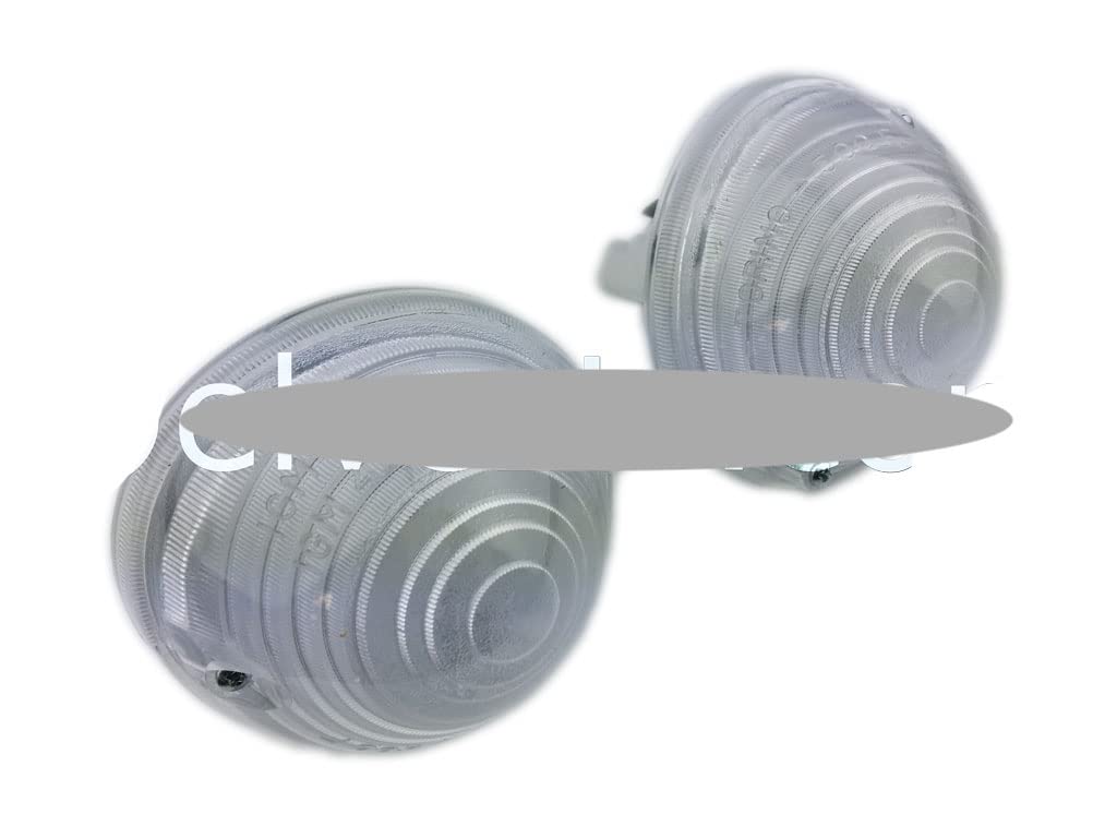 Fanalini Anteriori In Plastica Trasparente Compatibile con Fiat 500 F/L/R e 500 Giardiniera Base F