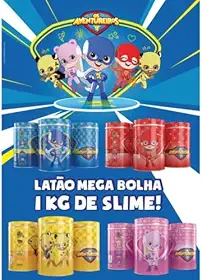 Latão Mega Bolha Super Slime Sortido - 1kg