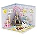 Dollhouse Miniature with Furniture,DIY 3D Wooden Doll House Kit A corner of a Small Apartment Style Plus with Dust Cover and LED,1:24 Scale Creative Room Idea Best Gift for Children Friend Lover S2009