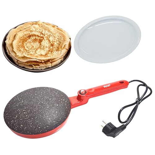 Crepera Eléctrica, Crepera,Plancha Redonda Para Crepes Dulces Y Salados,Termostato Regulable,Fácil De Limpiar,Revestimiento Antiadherente,Para Crepes Finísimas