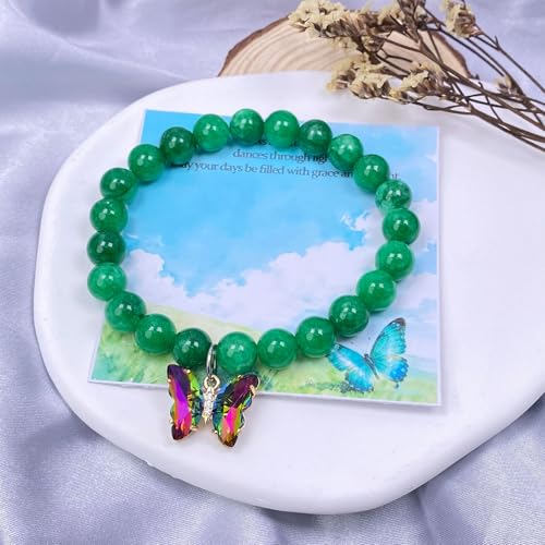 Image of Butterfly Jewelry Gifts - Butterfly Necklace Bracelet for Women