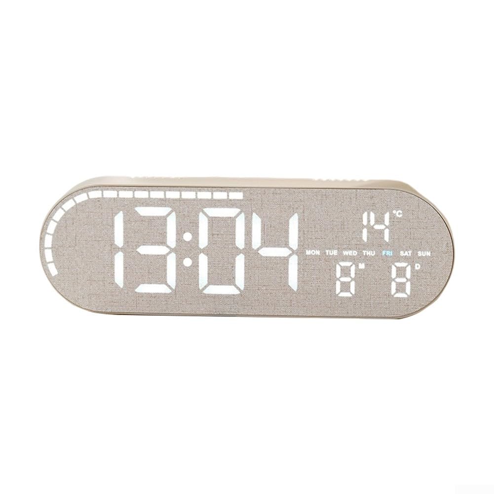Horloge électronique LED pour seniors avec grand affichage de la date