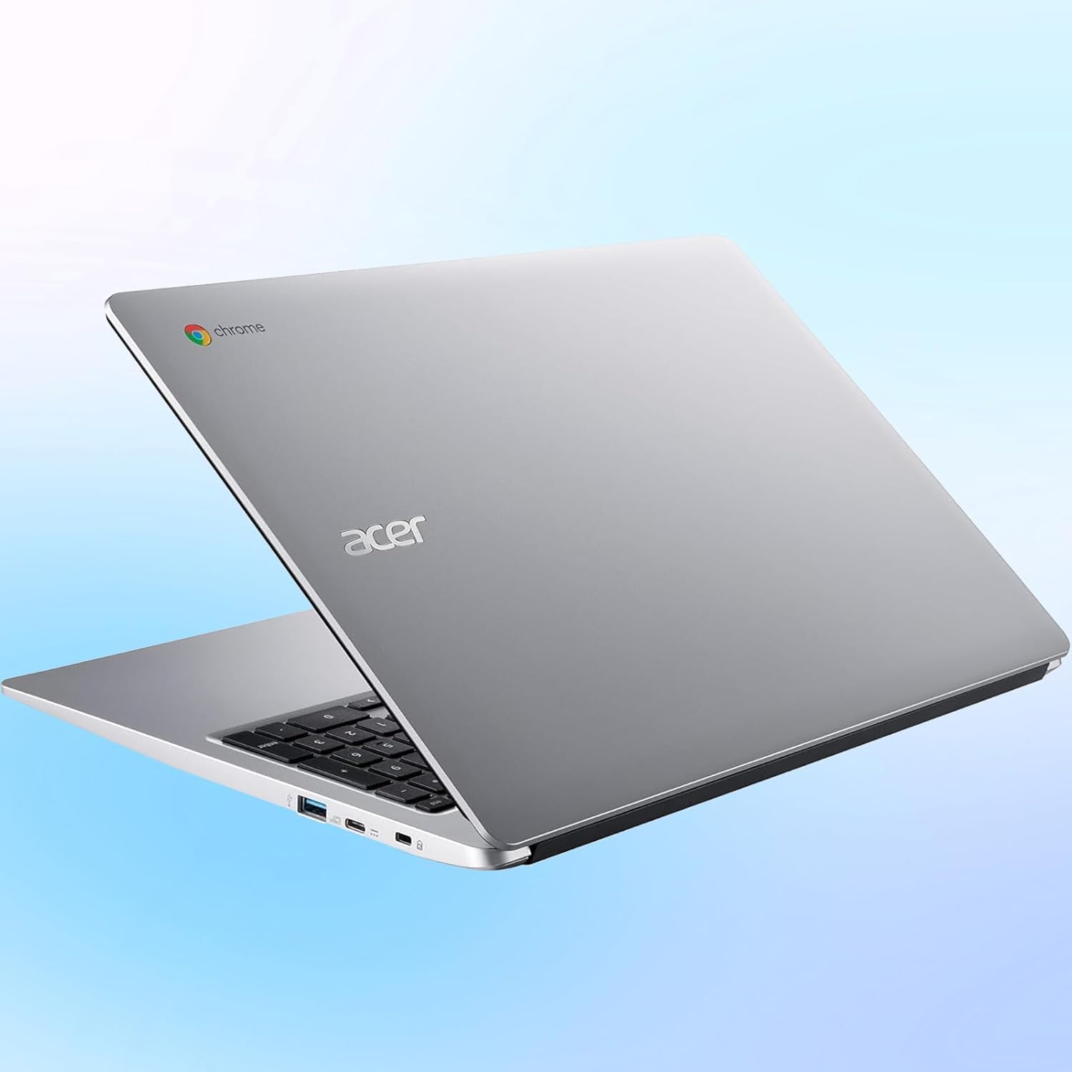 acer Chromebook 15.6" HD Laptop, Intel Celeron N4000, Intel UHD Graphics, 4GB LPDDR4, 128GB eMMC+64GB SD Card, 2 X USB-C & A, Google Play, Bluetooth, Wi-Fi, Webcam, Speakers, Long Battery, Chrome OS image 4