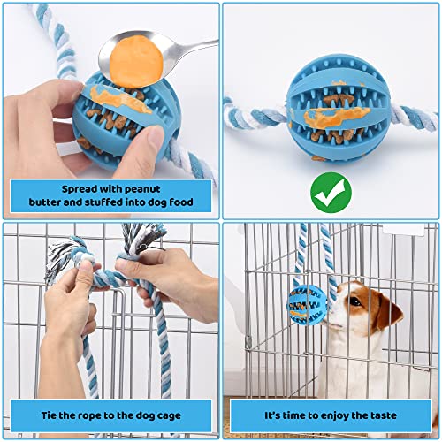 Interactive Dog Toys, Crate Training Aids for Puppies, Reduce Stress Anxiety Peanut Butter Dog Food Treat Dispenser Toys - Image 6