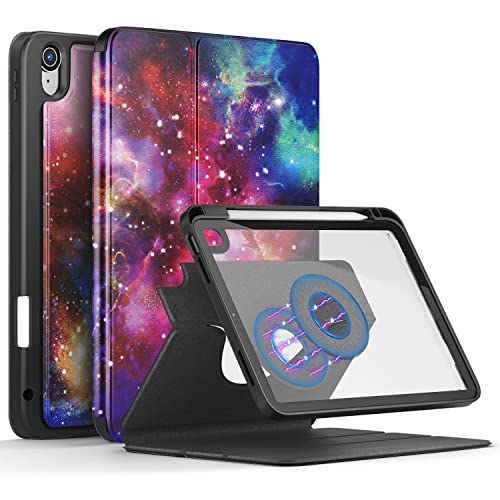 Étui iPad 10ème Génération A2696 A2757 A2777 Protection Intégrale 10.9 Pouces Motif Galaxie