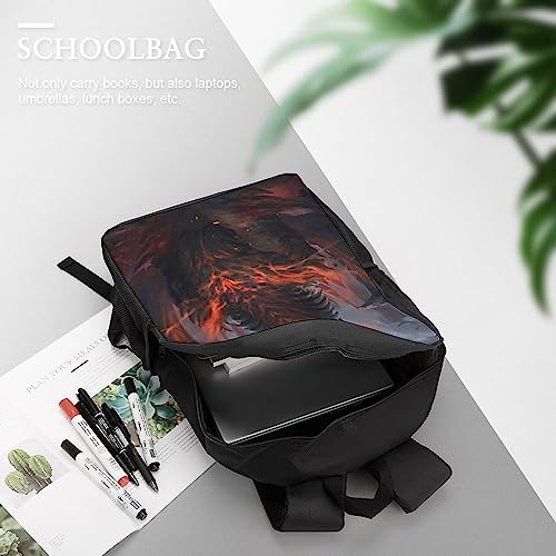 Sac à dos dragon 3D haut de gamme aux finitions soignées pour écolier