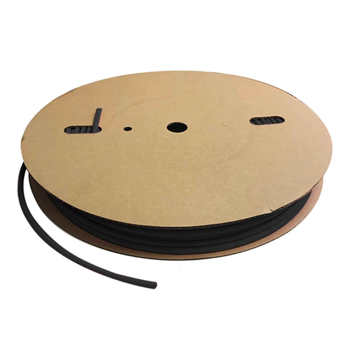 Kable Kontrol 3:1 Heat Shrink Tubing - 0.187 Inch (3/16") - 250 Feet - Black - Polyolefin - Industrial Shrink Tube & Cable Sleeve for Electrical Wire Insulation