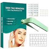 ILamourCar Stielwarzen Entfernen schnell Kit, Fibrom Entfernungsgerät für 2 mm bis 4 mm Stielwarzen, Skin Tag Removal Patch Kit mit 32 Pickel Patch Hydrokolloid, für Gesicht, Hals und Körper