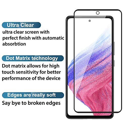 Image of POPIO Military-Grade Gorilla Tempered Glass For Samsung Galaxy A73 | 9H Hardness, Edge-to-Edge, Bubble-Free