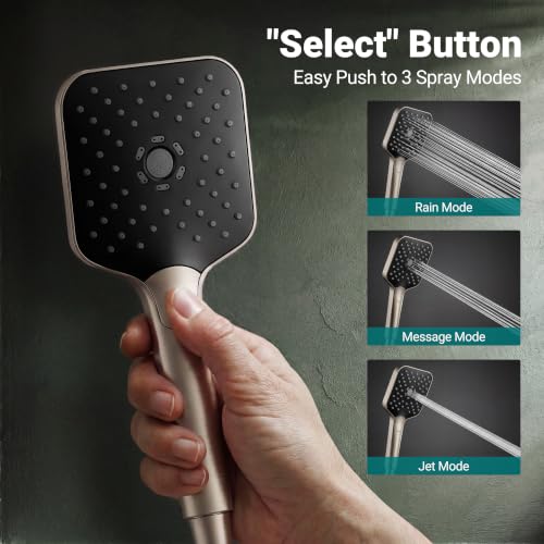 KOSNEW 12" Rainfall Shower Head & Handheld Combo (various) - image 7