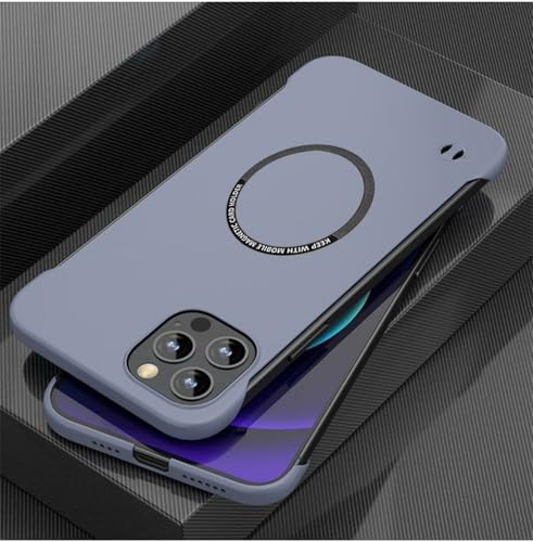 Coque rigide iPhone 12 ultra-fine sans cadre pour chargement sans fil magnétique