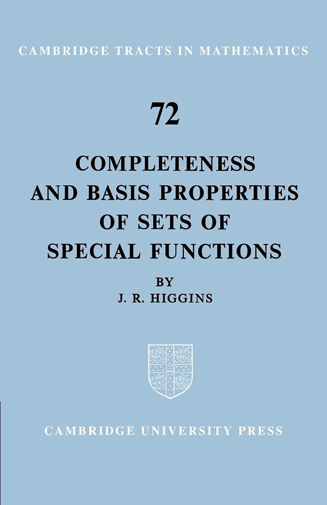 Completeness: 72 (Cambridge Tracts in Mathematics, Series Number 72)