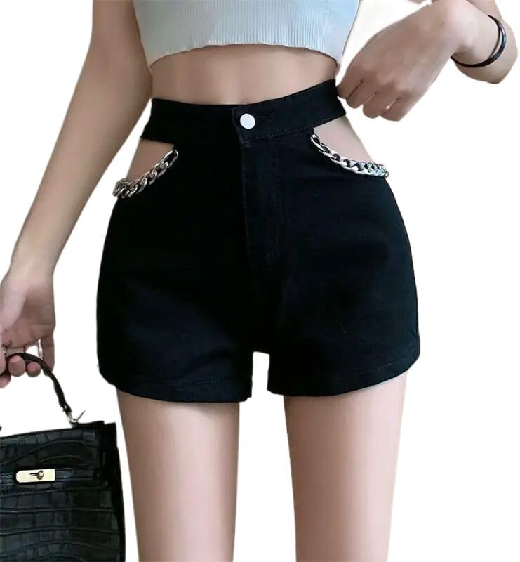 Short Pants Woman Hollow Denim Shorts for Women Summer