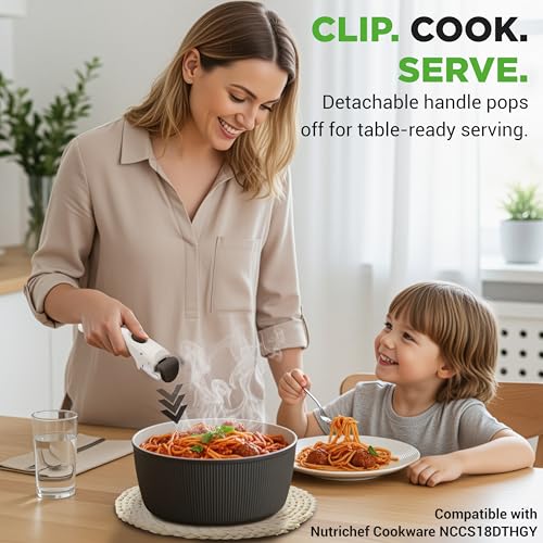 Repuesto Mango Desmontable para Olla NutriChef Gris miniatura 2