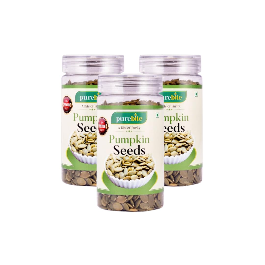 Purebite Premium Raw Pumpkin Seeds 225g | Seeds for Eating | Immunity Booster and Protein Rich Seeds | Healthy Diet Snacks | Weight Management | Rich in Fibre (Pack of 3) (B0D8FPD3FH) Amazon Price History, Amazon Price Tracker
