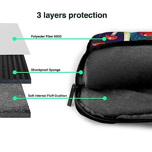 Bolsa de hombro para oficina con diseño de hongos para ordenadores 6
