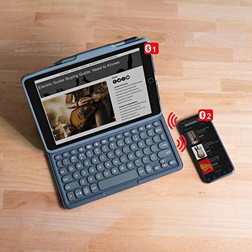 ZAGG Pro Keys Detachable Case and Wireless Keyboard for iPad Air 11" (M3)/ (M2)/ 10.9" (Gen 4, Gen 5) - Bluetooth Pairing, Backlit Laptop-Style Keys, Apple Pencil Holder, Black by ZAGG - Image 6
