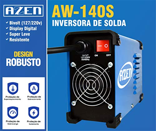 Maquina Inversora de Solda Azen (Bivolt) Mma Digital