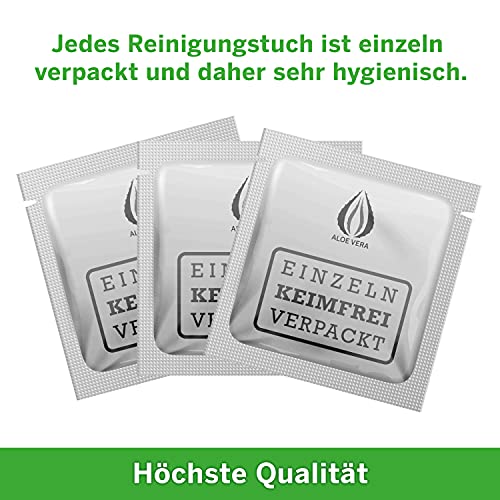 Ocuvers Wipes: Klinisch sterile Augen Lidhygiene Tücher mit Aloe Vera und Hyaluron gegen trockene, müde, juckende Augen, Blepharitis, Lidrandentzündung und zur Entfernung von Make Up