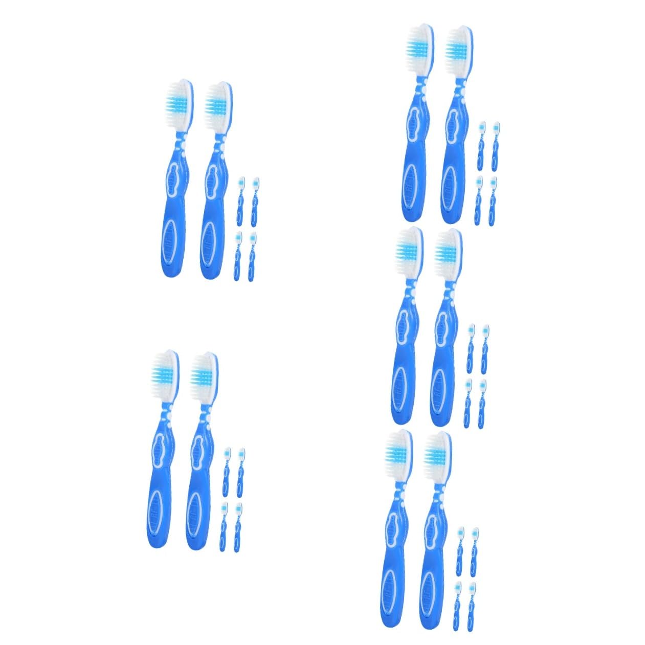 5 Set Spazzolino Mini Con Corto E Setole Morbide Spazzolino Sicuro Per Strutture Correttive E Trasporto Facile 6 Pezzi * 5