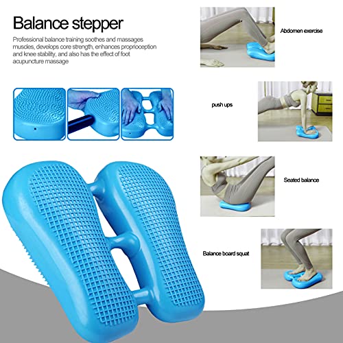 ステッパー 有酸素運動 フィットネス ダイエット 器具 空気入れ式 静音 足踏み 健康 運動 健康ステッパー 登山ステップマシン室内運動器具 ウォーキングマシン ダイエット器具 エクササイズ ステップ台 エクササイズ器具 ステップ エクササイズバンド 自宅でステッパーダイエット ステッパー 筋 トレ 小型運動器具 (ブルー) 8枚目