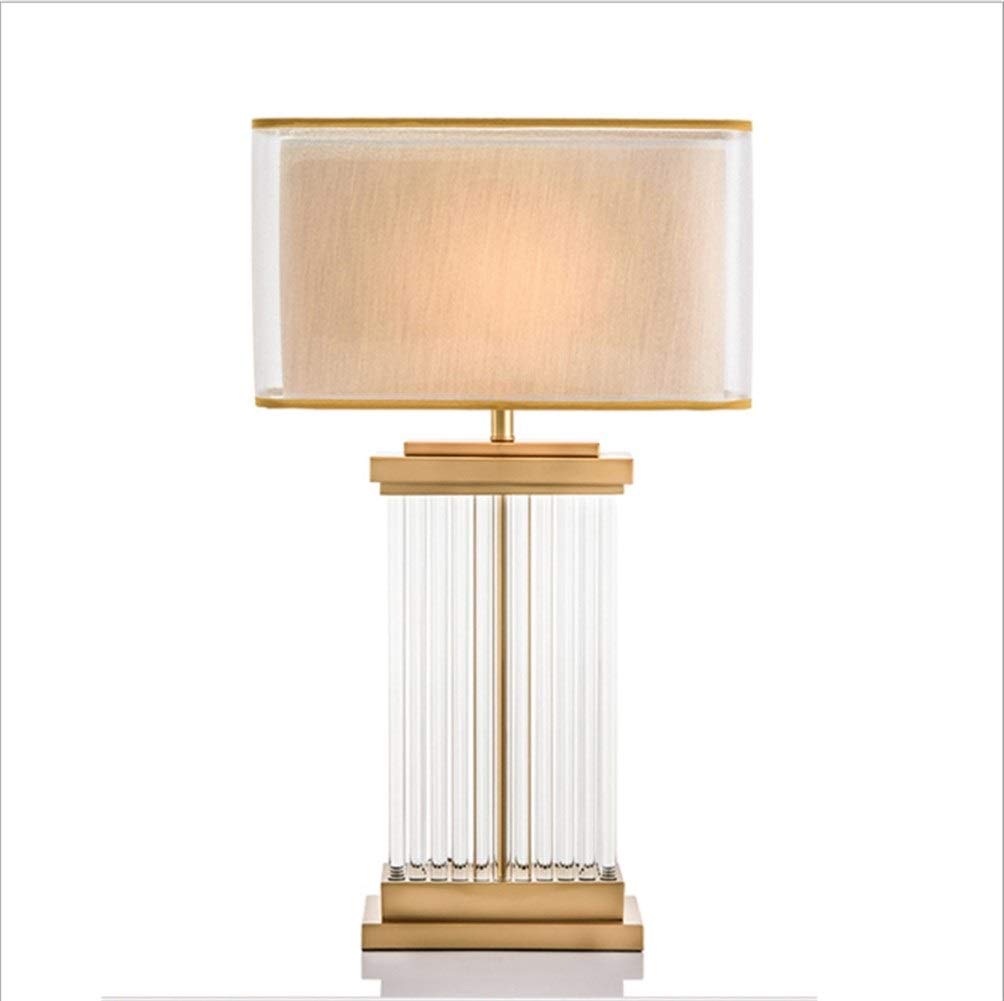 Postmodern Light Luxury Crystal Table Lamp, Modern Minimalist Creative Desk Lamp Living Room Bedroom Study Bedside Table Lamps