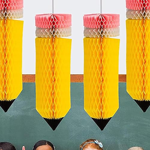 Bem vindo de volta Decorações Escritório,Decorações de teto de sala de aula | lápis favos de bolas d