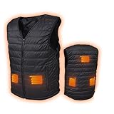 [3Aカンパニー] サンコー 洗えるヒーターベスト 2個セット メンズ レディース フリーサイズ S～3L対応 作業着 ダウンベスト 防寒ベスト 防寒着 HEATBTSBK-2P
