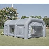 Paint Booth Tent for Spray Painting 20x13x8.5FT with Upgrade Powerful Blowers 950W, Car Workstation