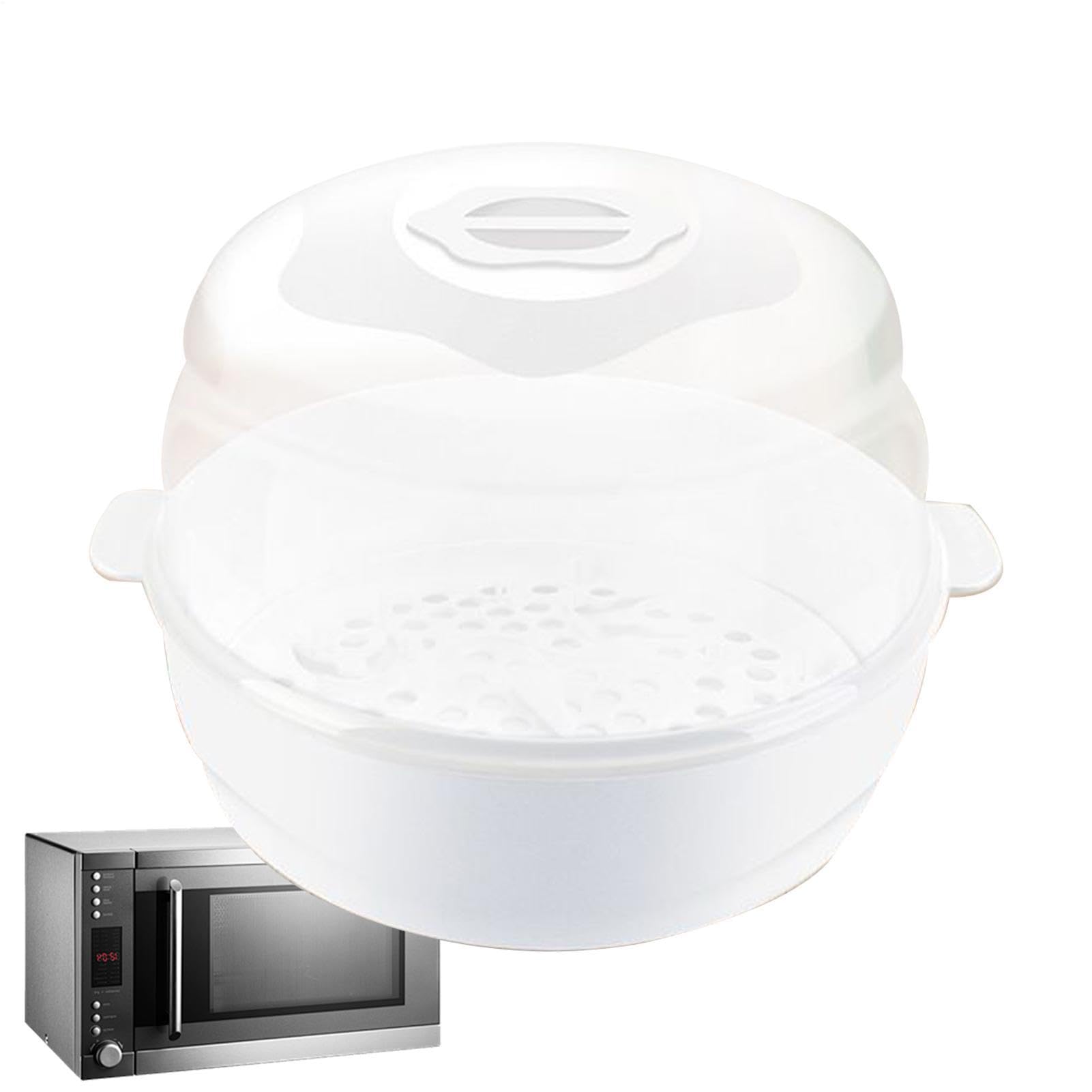 Microwave Bottle Steriliser, Pacifier Draining Tray, Household Tableware, Bottles Microwaves Cleaner, Bottle Steam Cleaner with Lid, Steam Sanitiser for Breastfeeding Tools,