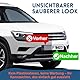 WUFANC 2 Paar Kennzeichenhalter Klett, Kennzeichen Klett, Selbstklebender Nummernschildhalterung Auto, Wetterfester Kennzeichenhalter Rahmenlos für Deutsche Standardkennzeichen