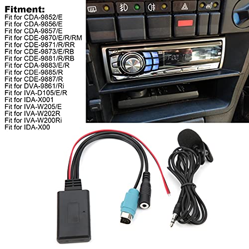 Câble audio Bluetooth 5.0 avec micro mains libres pour Alpine CDA-9852 Yctze - 2