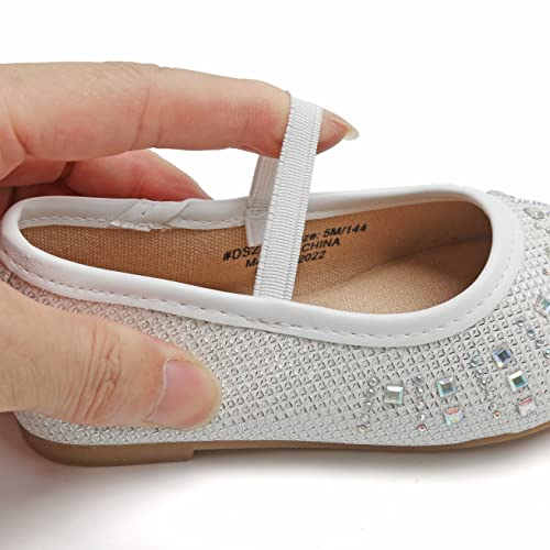 Image of GINFIVE Toddler Girls Dress Shoes Little Girls Mary Janes Ballerina Flats Shoes Toddler