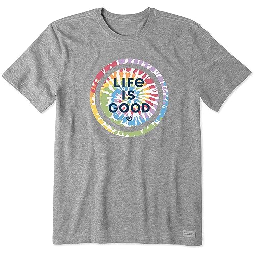 T-shirt Tie Dye LIG homme gris chiné pour célébrer l'optimisme