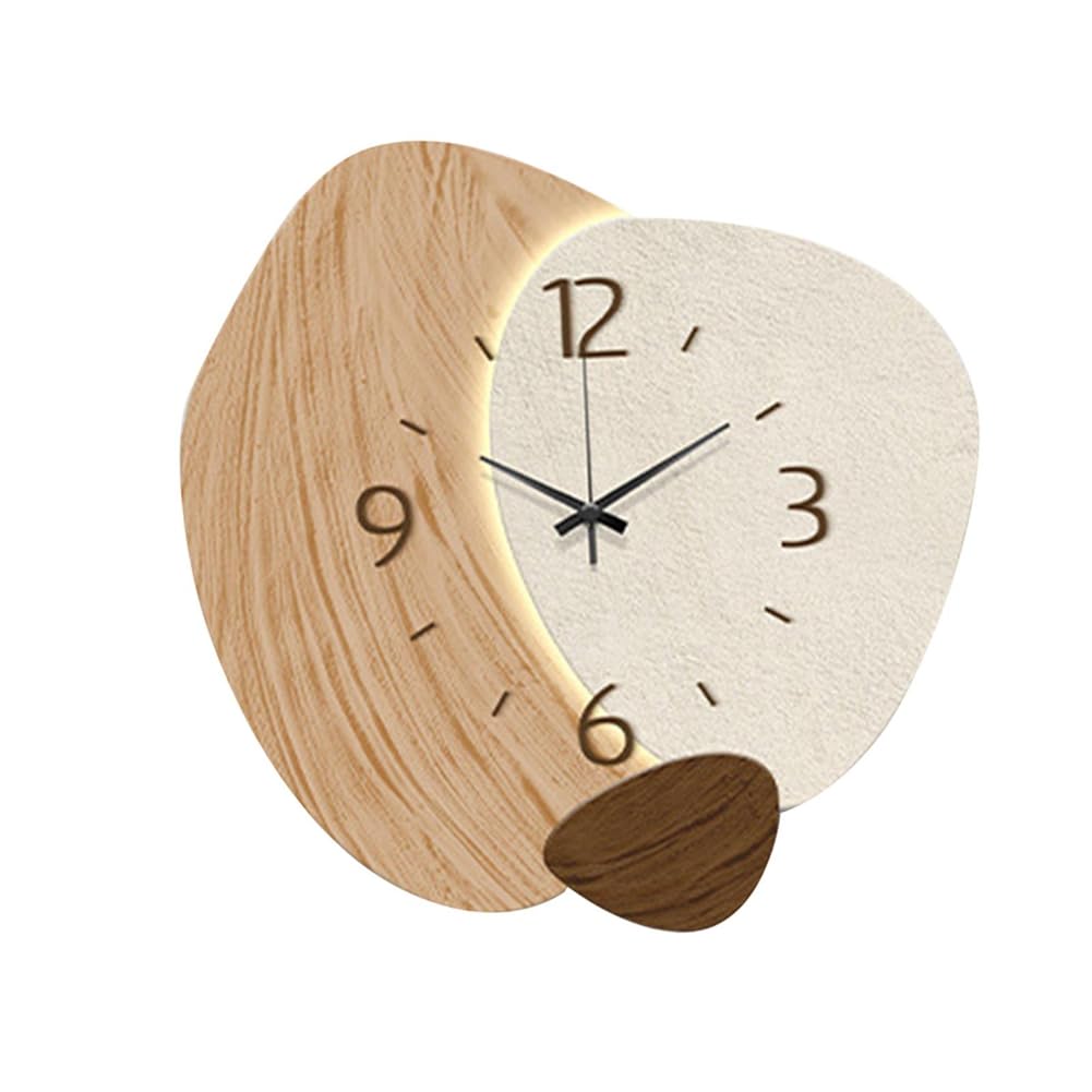 CTRLZS Nordic Wall Clock Home Decor Non Ticking Simple Wall Decor Decorative Clock D