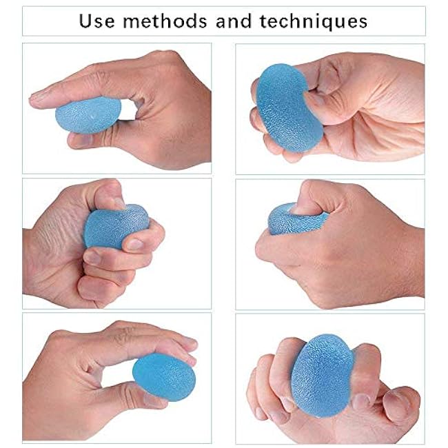 3-Pack Colorful Stress Relief Balls. Hand Exercise Balls. Hand Therapy Balls. Hand Grip Balls Hand Squeeze Balls Kits for Physical Rehabilitation & Grip Strengthene