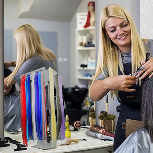 Rack de Exibição de Extensão de Cabelo | Cremalheira de exibição de peruca de acrílico - Suporte de