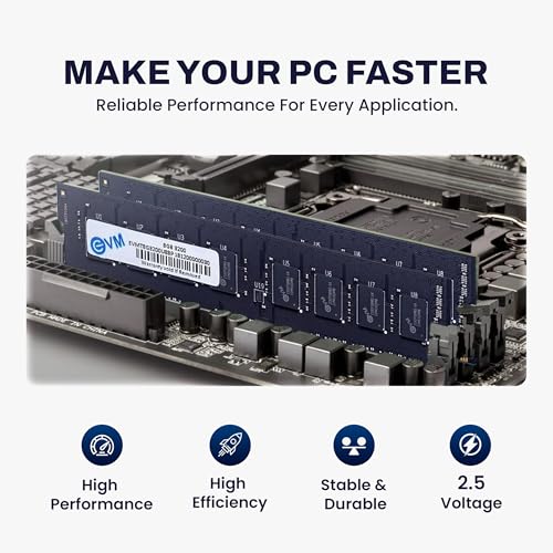 Image of EVM 8GB DDR4 Desktop RAM 3200MHz - Unleash Your System's Full Potential - Perfect for Gamers, Office Work, and More - 10 Year Warranty (EVMT8G3200U88P)