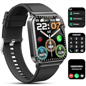 Smart Watch for Men Women(Answer/Make Call), 1.85″ Smartwatch 113 Sports Modes Fitness Tracker with Heart Rate Sleep Blood Oxygen Monitor Pedometer, IP68 Waterproof Fitness Watch for Android iOS[2024]