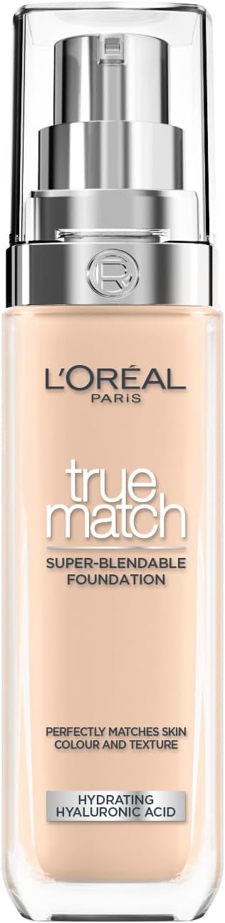 L’Oréal Paris True Match Foundation – 2.R/C- Natuurlijk Dekkende Foundation met Hyaluronzuur en SPF 16-30ml – Vegan – Verkrijgbaar in 48 tinten – Egaliseer de huid