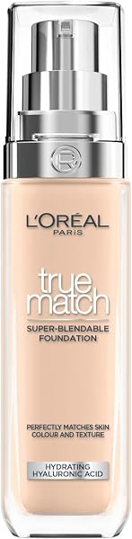L'Oreal Paris Make-up Designer True Match Super Blendable Base de Maquillaje, SPF17, Rosa Vainilla, 30 ml (Paquete de 1) - 1