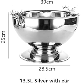 Buy AKALNNB Golden Stainless Steel Champagne and Wine Ice Bucket – Perfect for Bars, Hotels, and Parties – AKALNNB