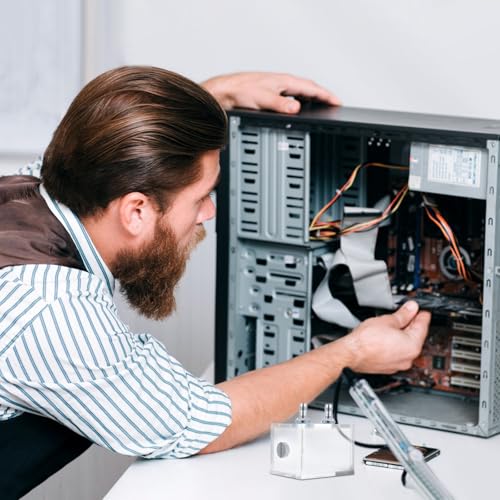Tanque de refrigeración líquida para PC transparente con cabezales de apriete rápido y diseño resistente a fugas de acrílico para sistemas de enfriamiento de CPU profesional para bricolaje miniatura 3