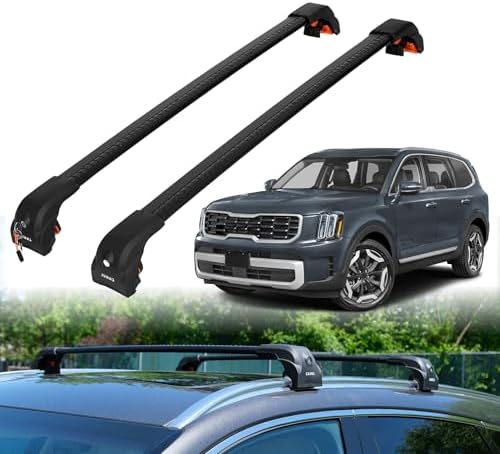 ERKUL Heavy Duty Roof Rack Cross Bars for Kia Telluride 2019-2025...