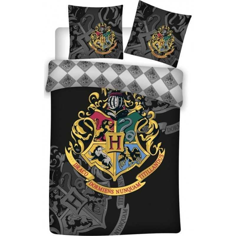 Parure de Lit Harry Potter en Microfibre - Housse de Couette Harry Potter 140x200 cm + Taie...